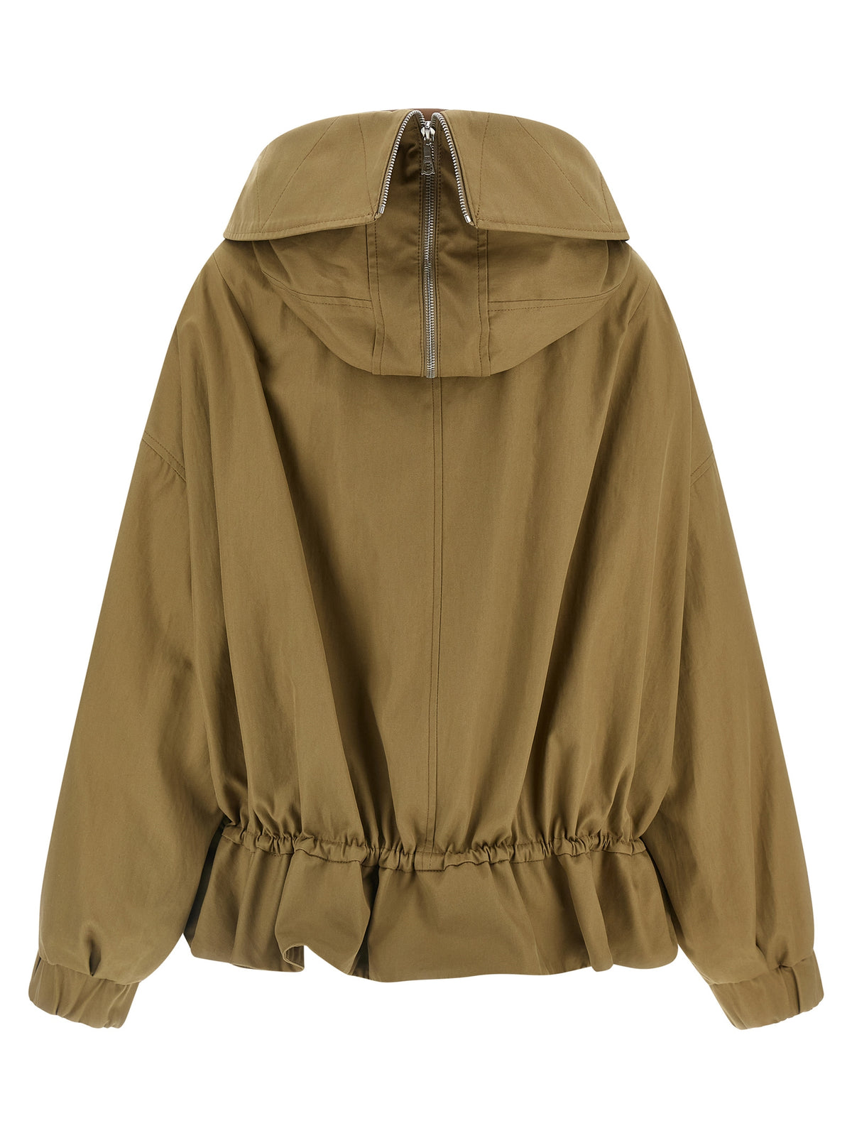 Beige Cotton Shell Jacket