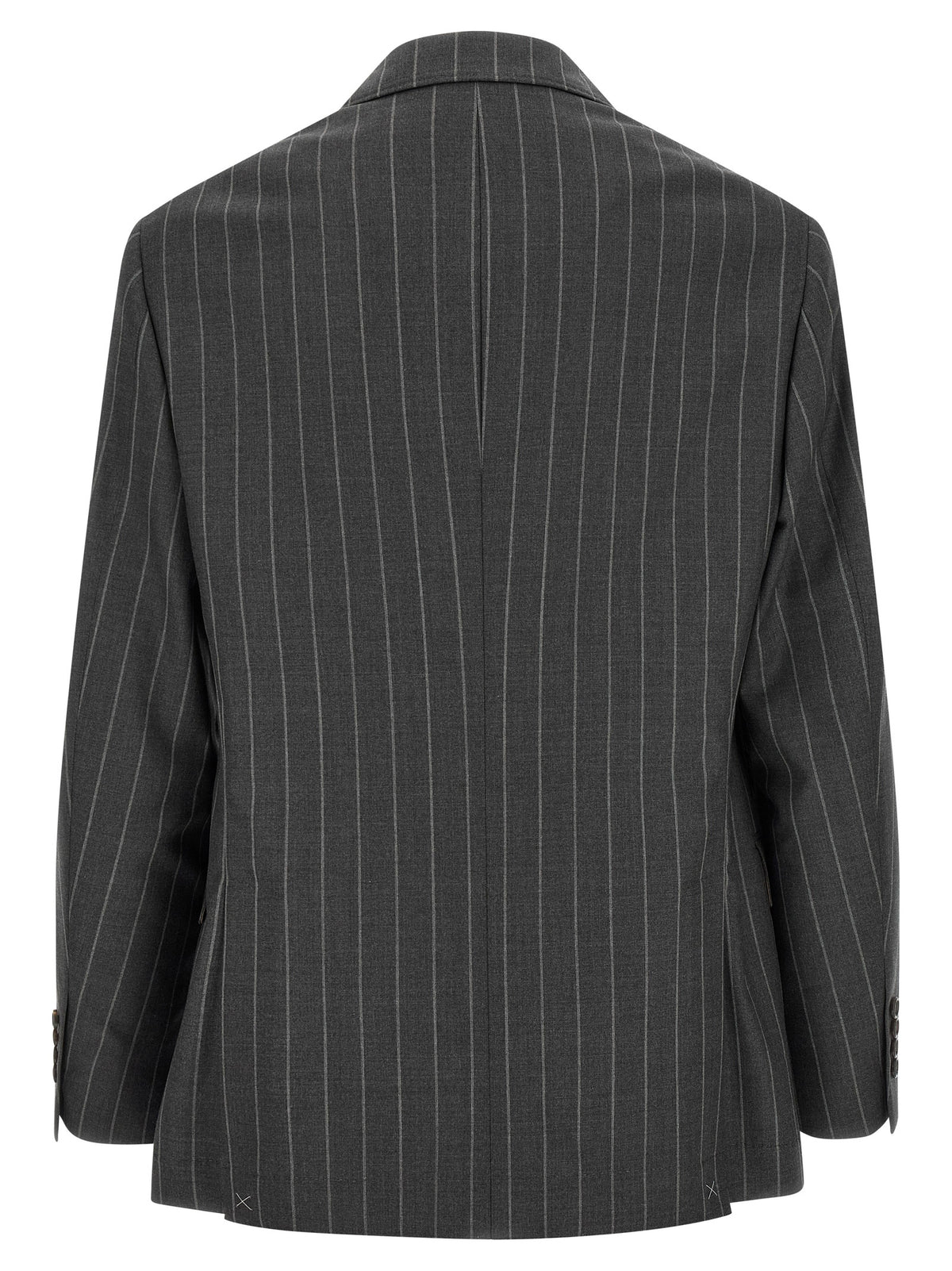 Gray Virgin Wool Blazer