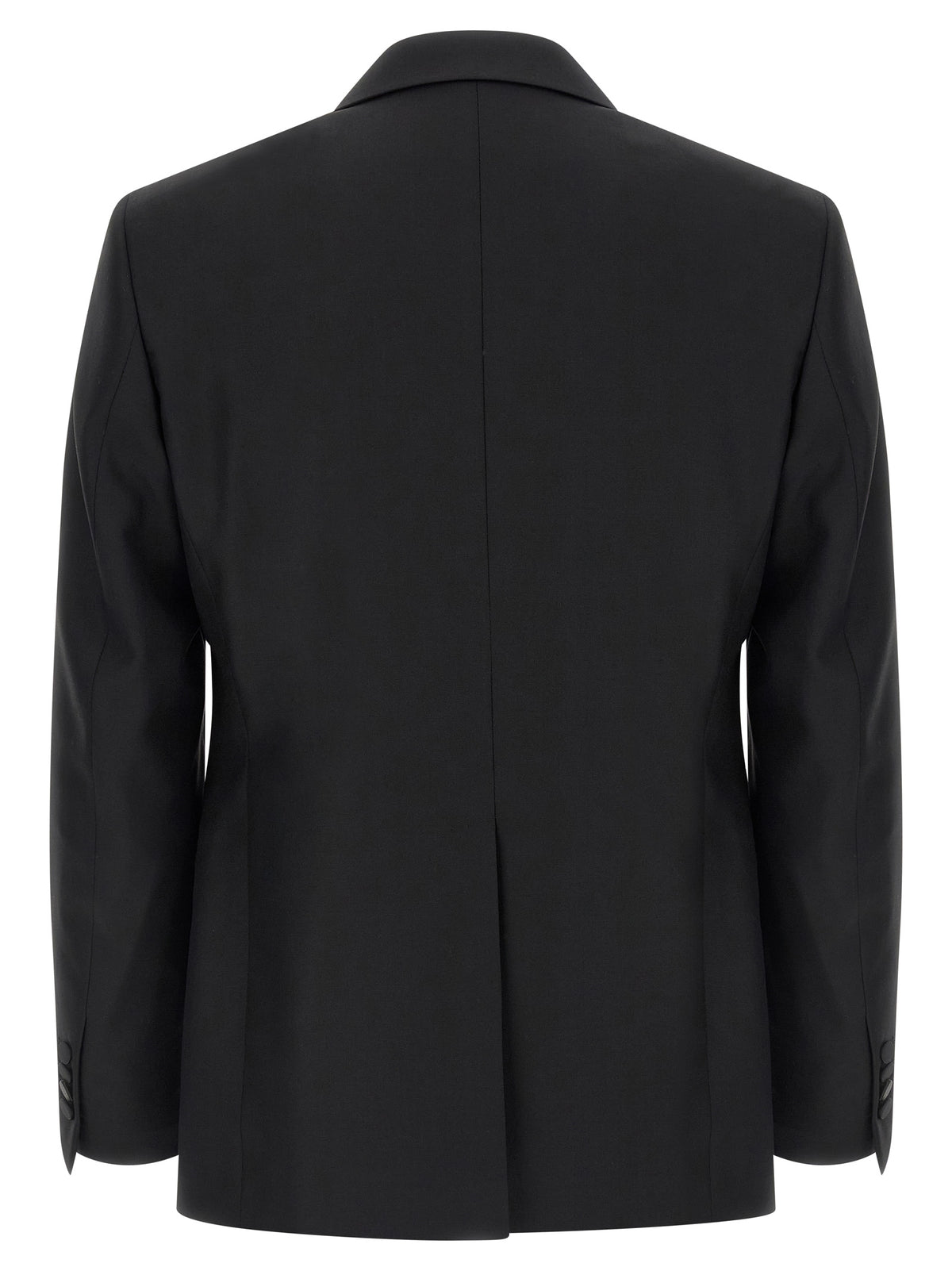Black Virgin Wool Two-Piece Suit