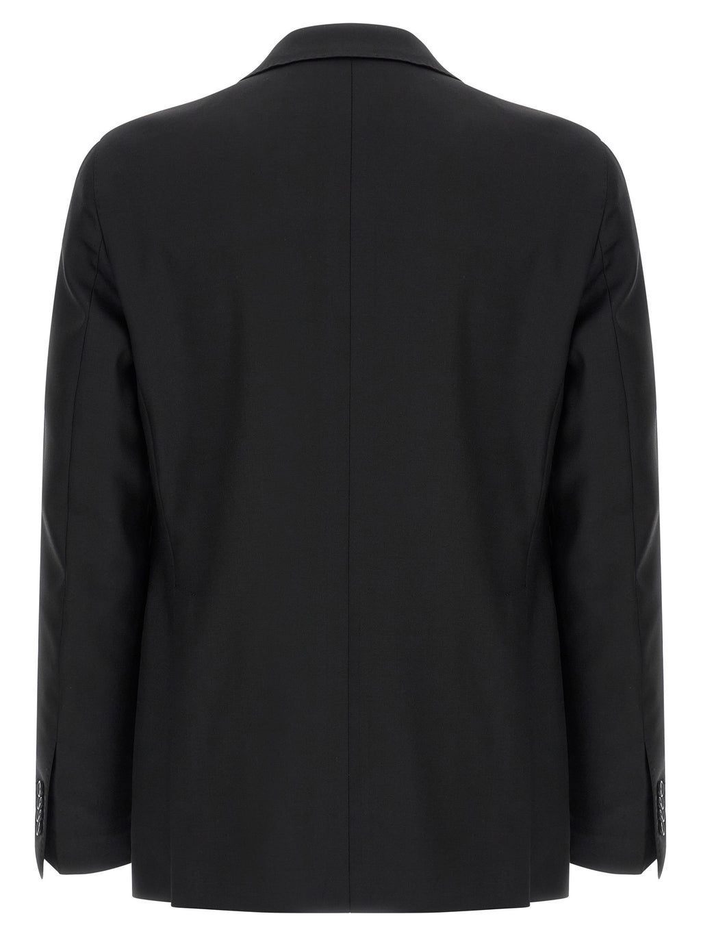 Black Virgin Wool Two-Piece Suit