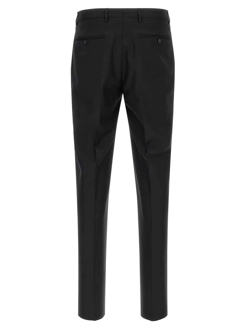 Black Virgin Wool Two-Piece Suit