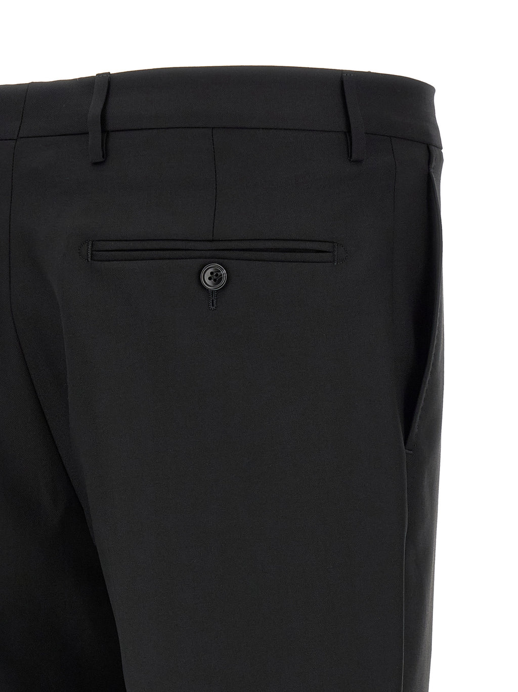 Black Virgin Wool Two-Piece Suit
