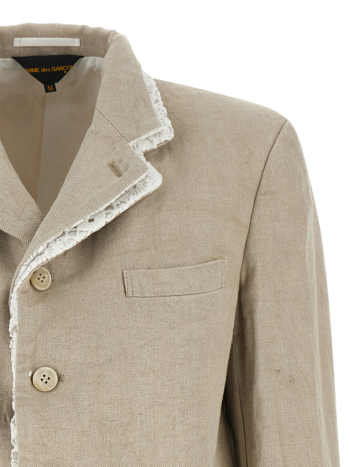 Beige Linen Blazer