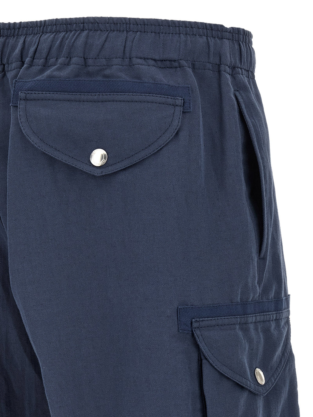Blue Linen Bermuda Shorts