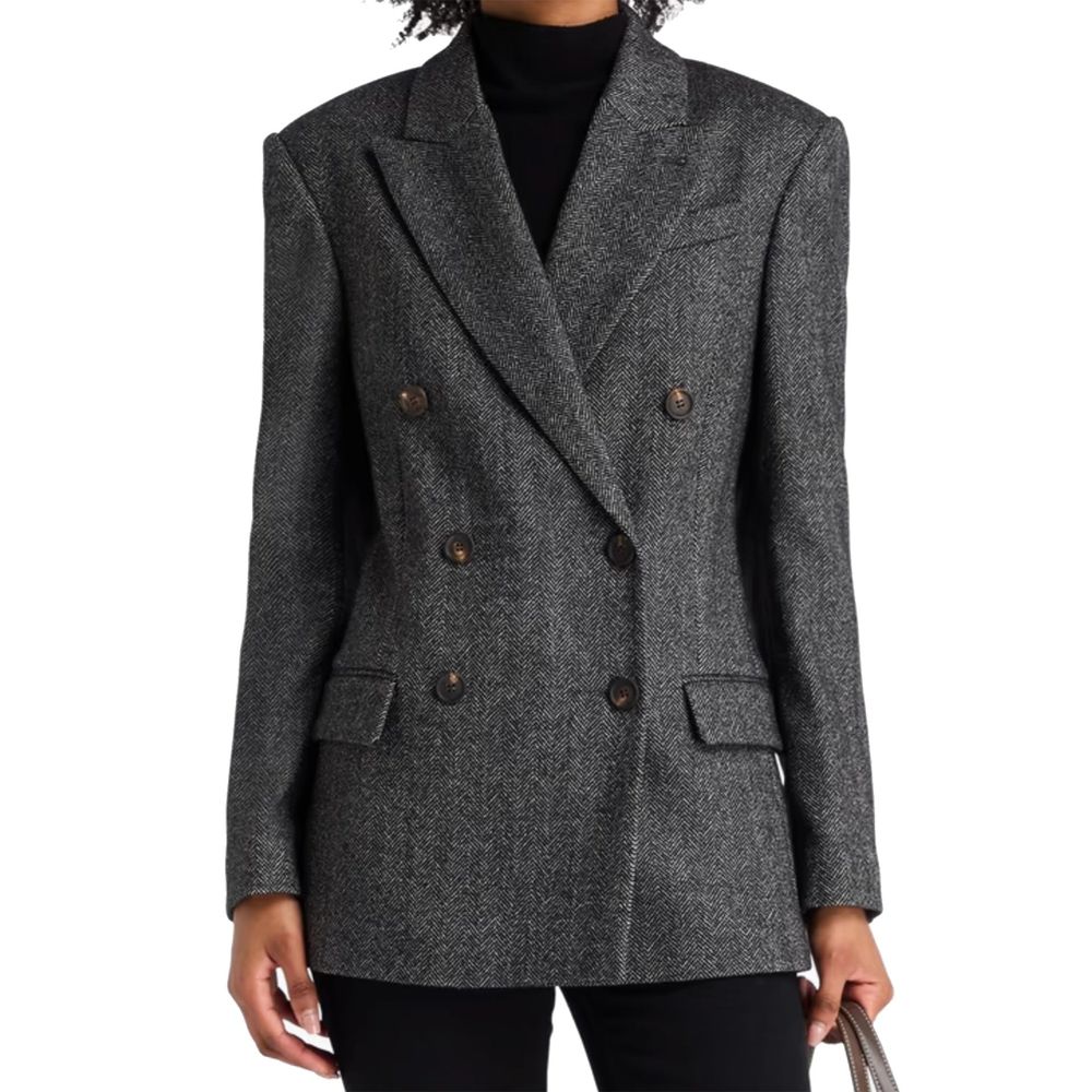 Black Elastane Blazer