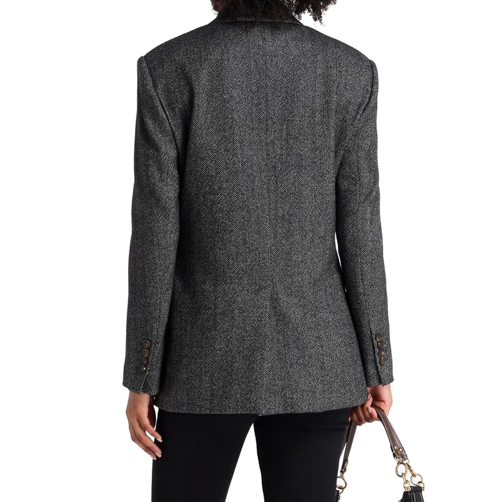 Black Elastane Blazer