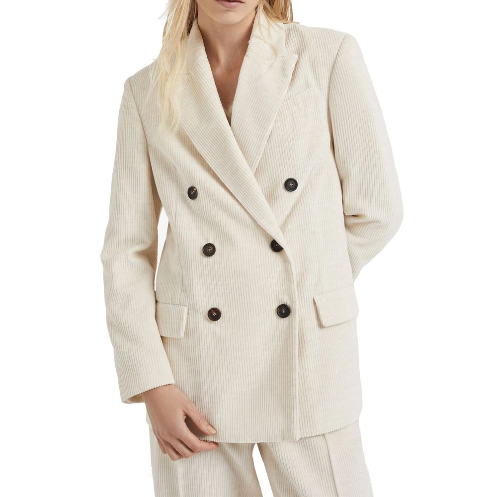 White Cotton Blazer