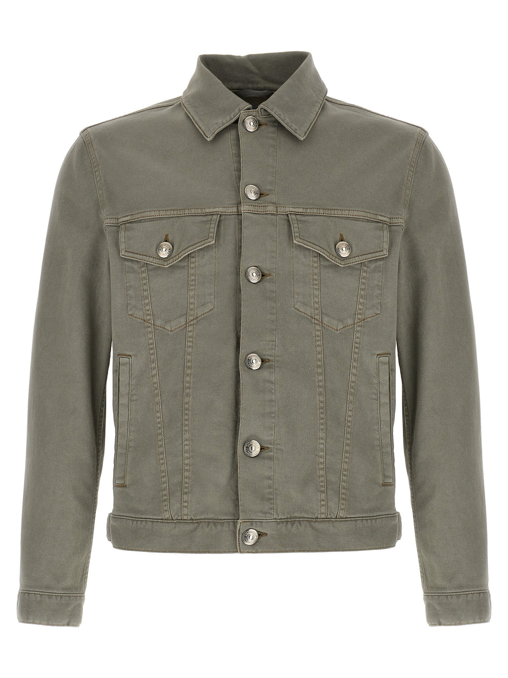 Gray Cotton Denim Jacket