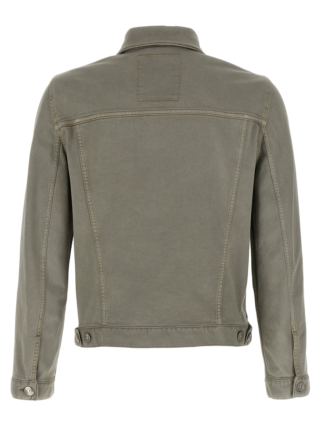 Gray Cotton Denim Jacket