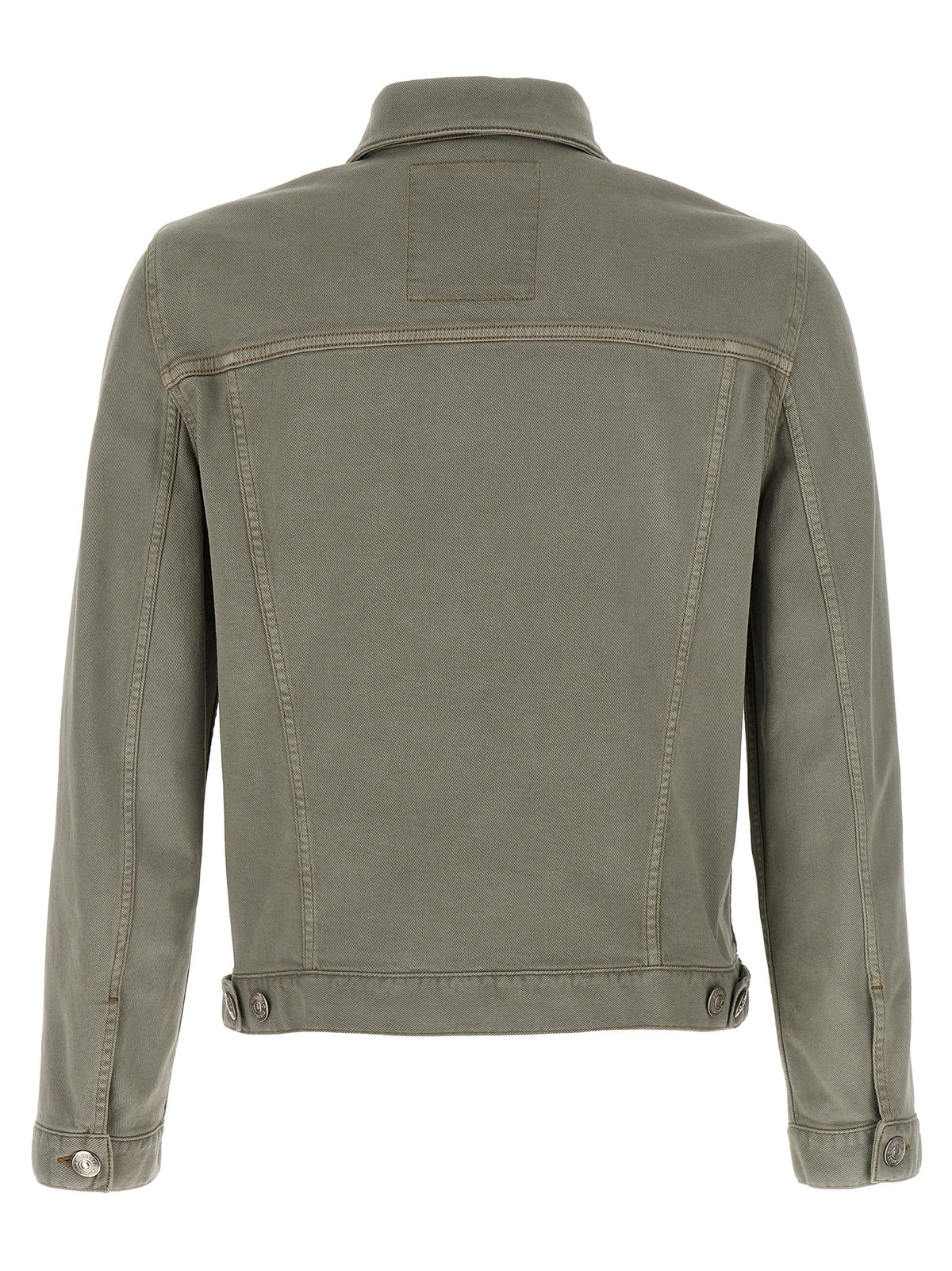 Gray Cotton Denim Jacket