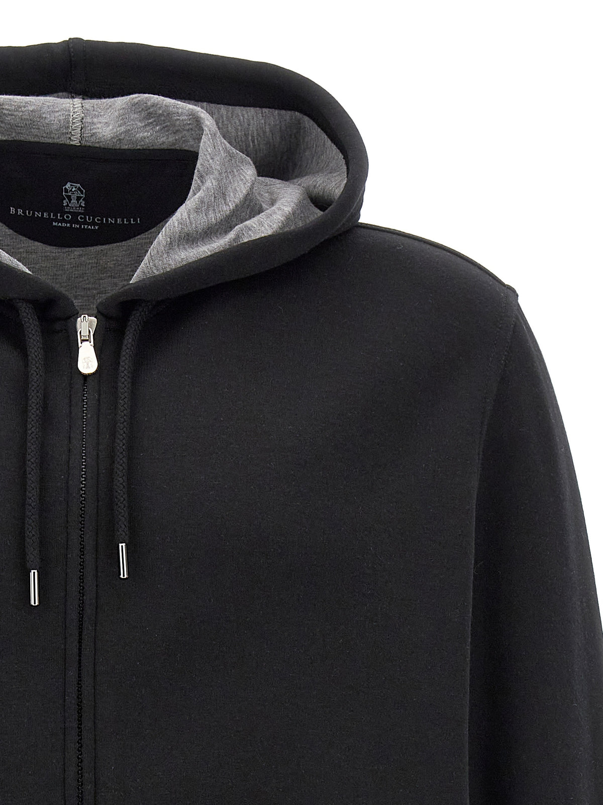 Black Cotton Sweatshirt