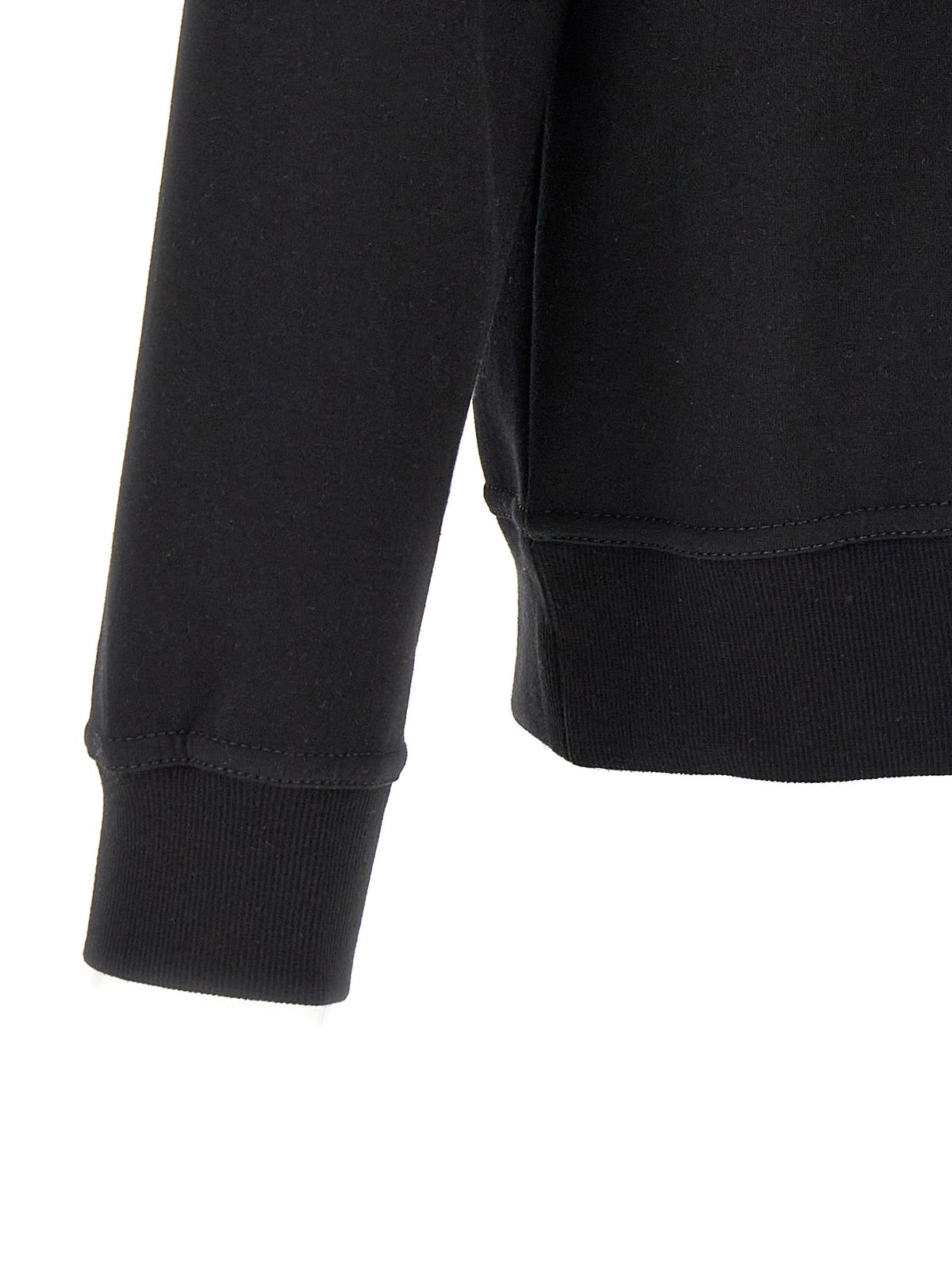 Black Cotton Sweatshirt