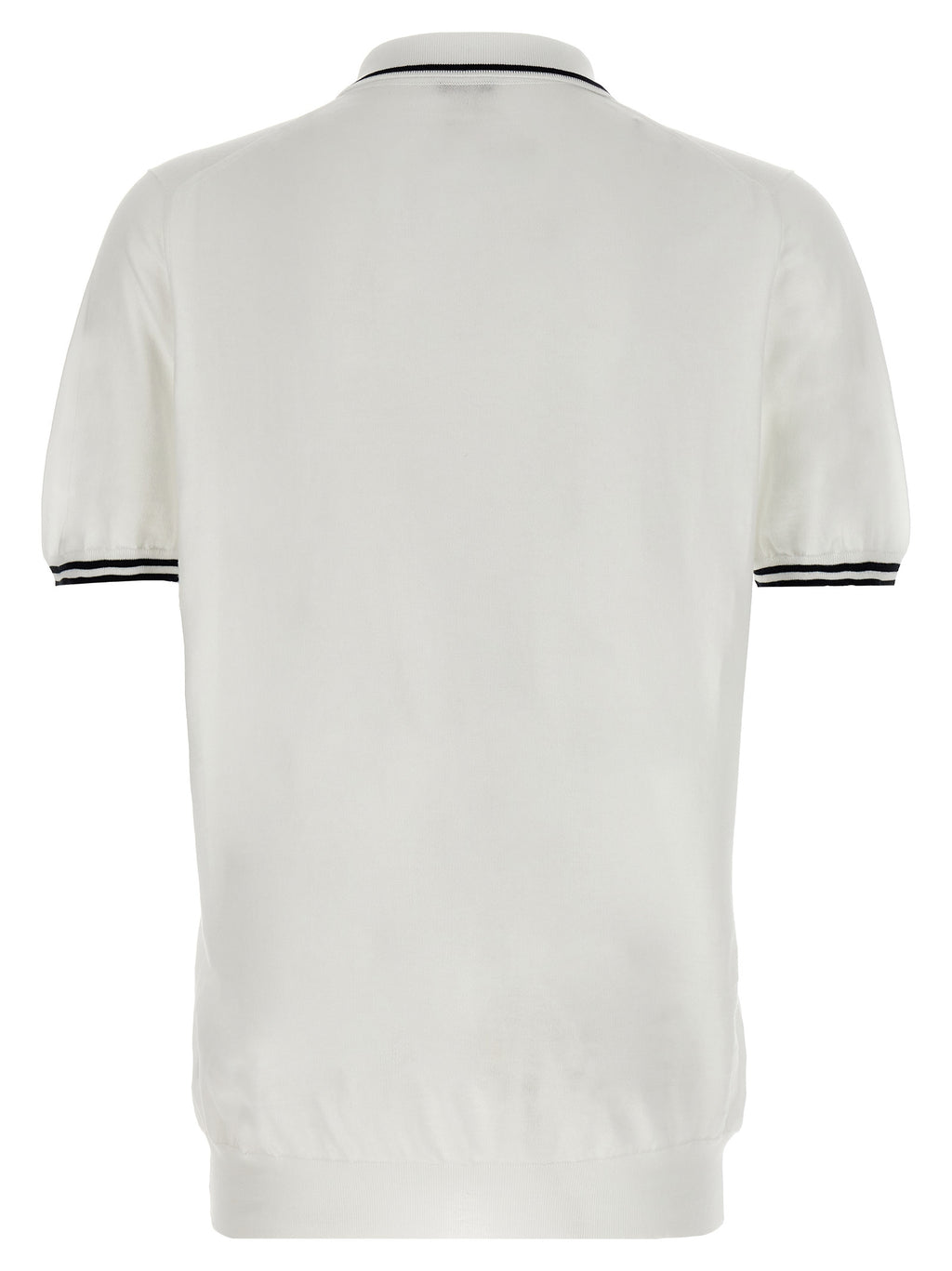 White Cotton Polo Shirt