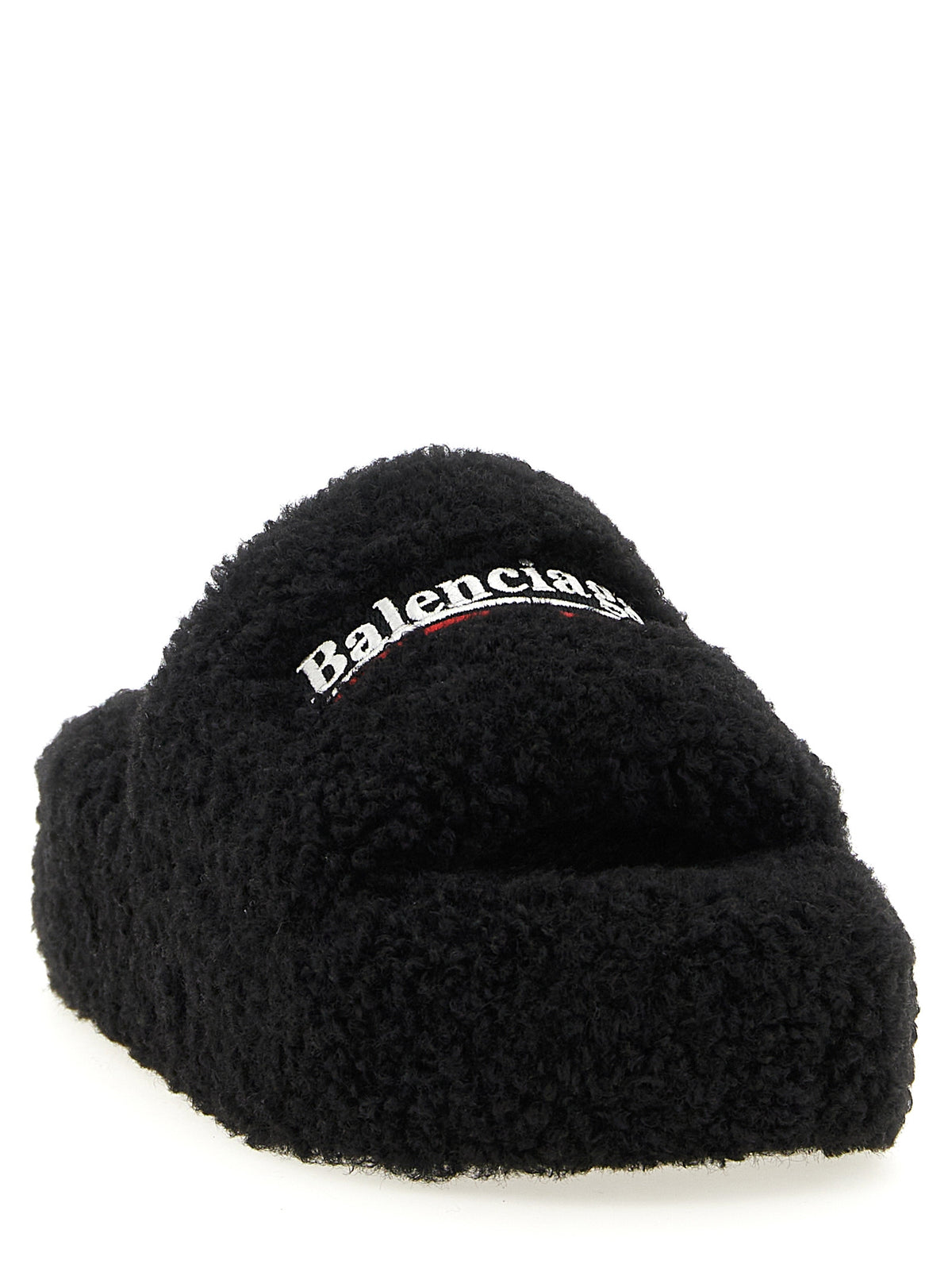 Black Polyester Slides