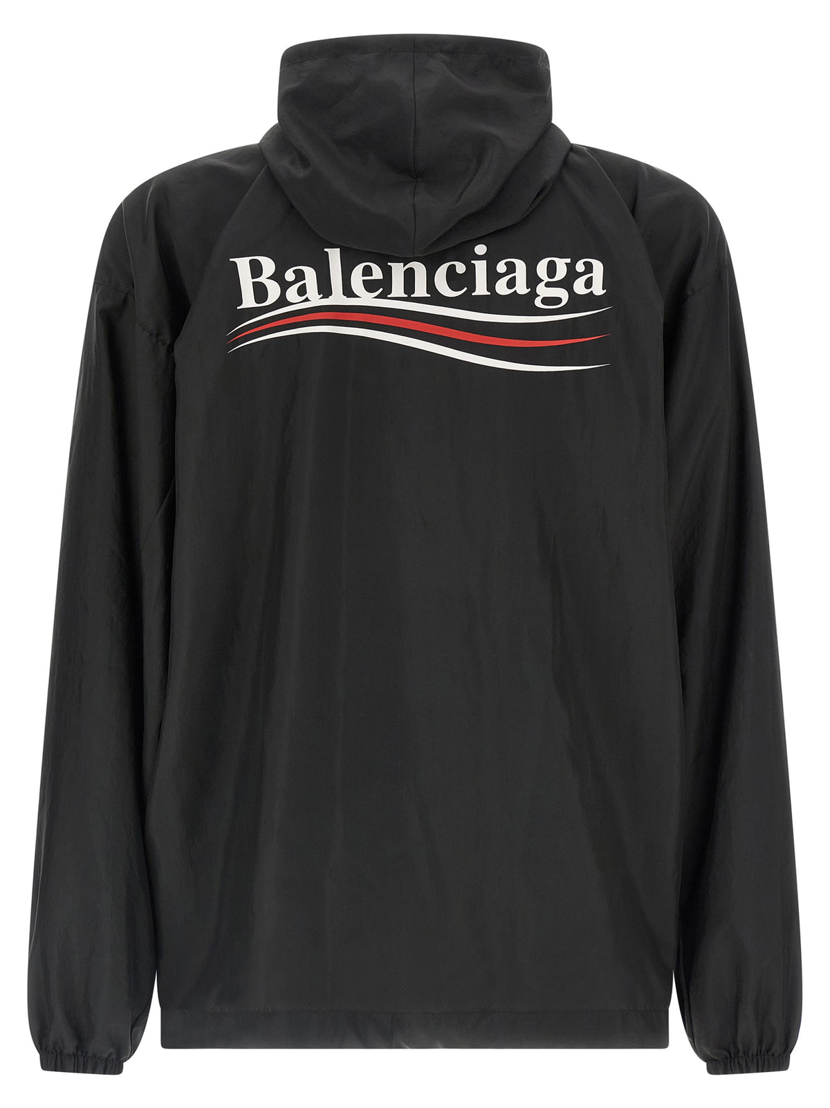 Black Polyester Shell Jacket