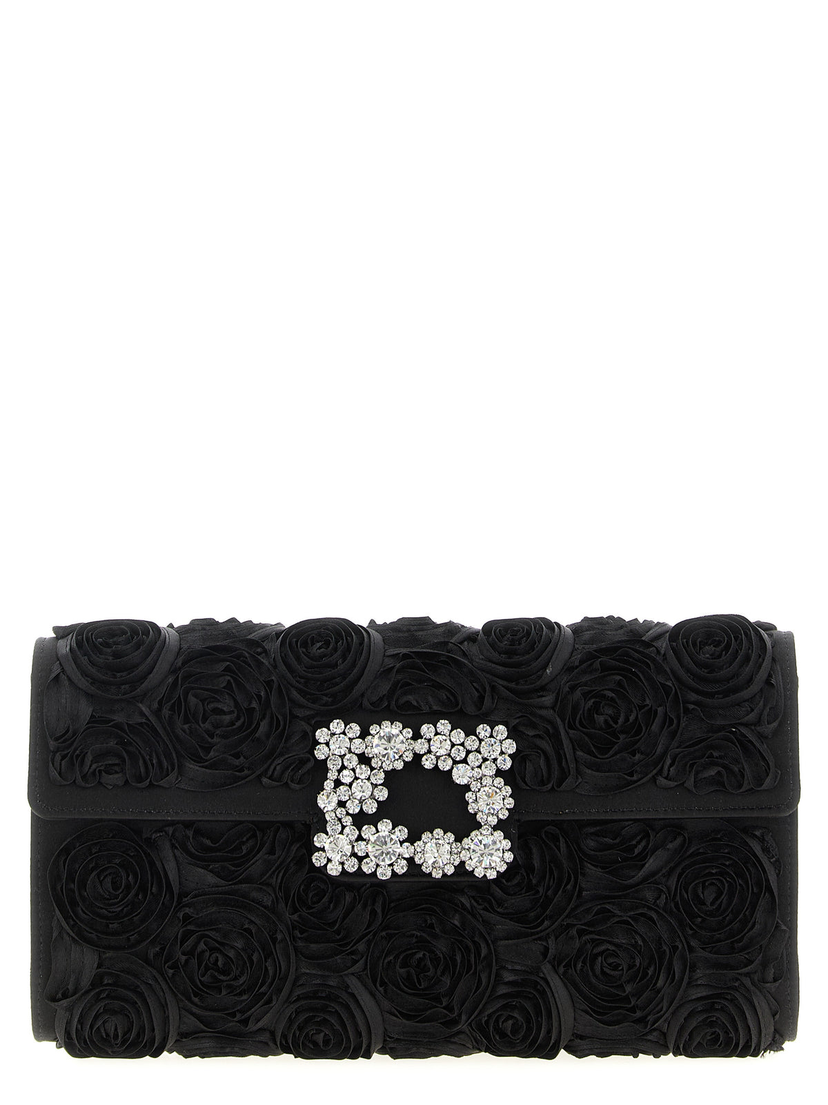 Black Viscose Clutch Bag