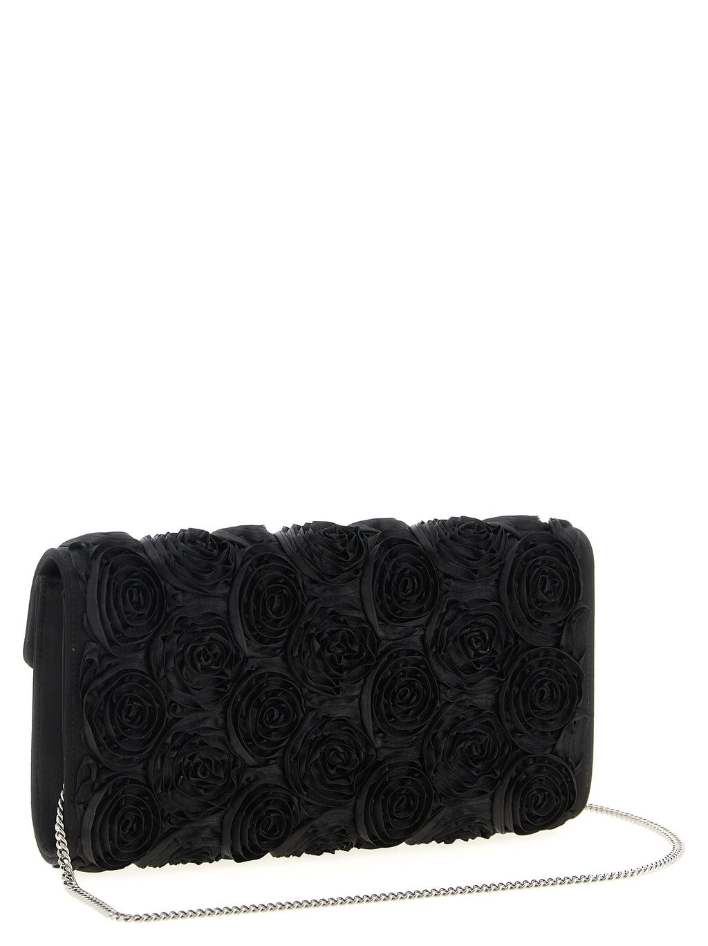 Black Viscose Clutch Bag