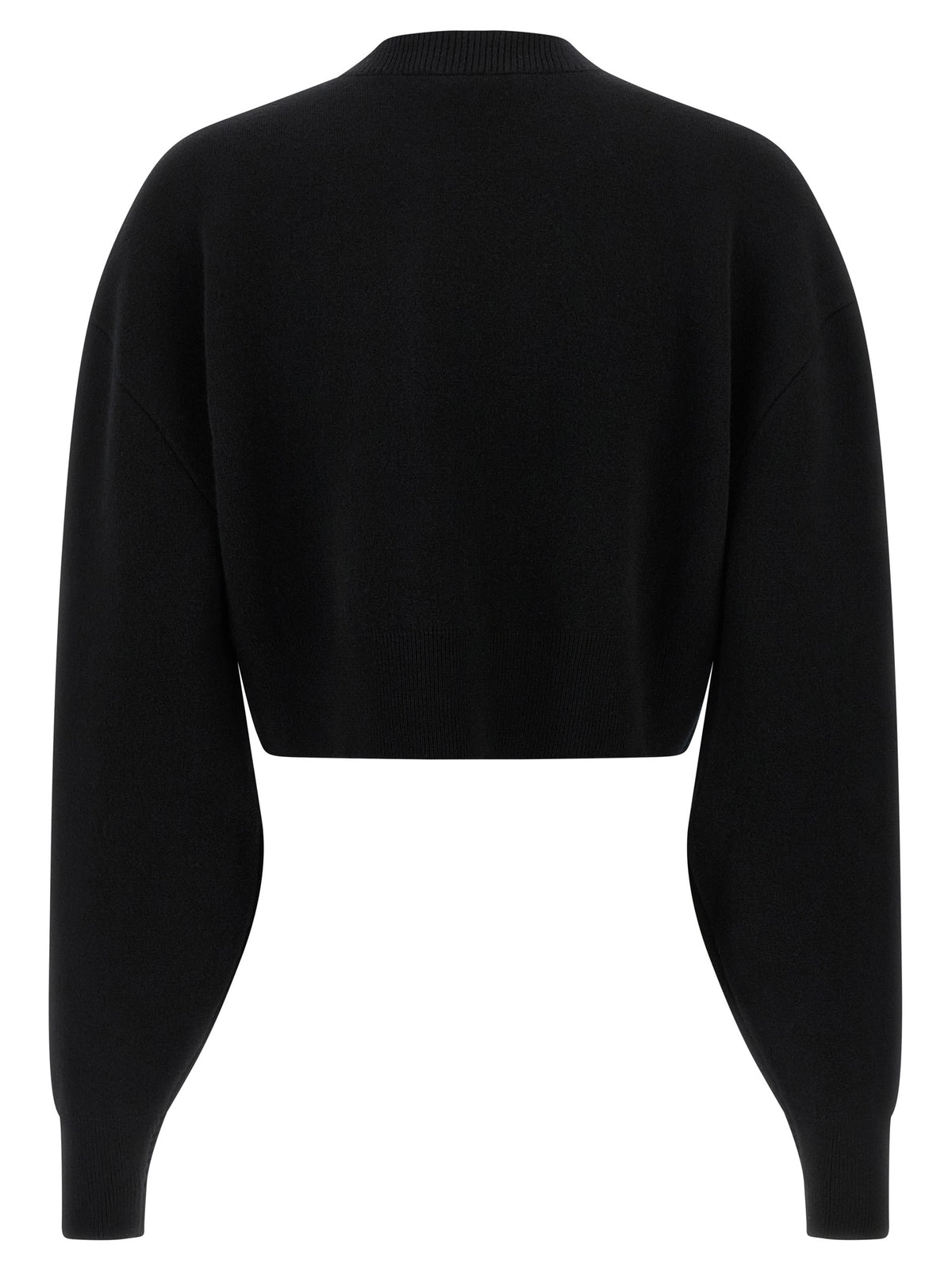 Black Virgin Wool Cardigan
