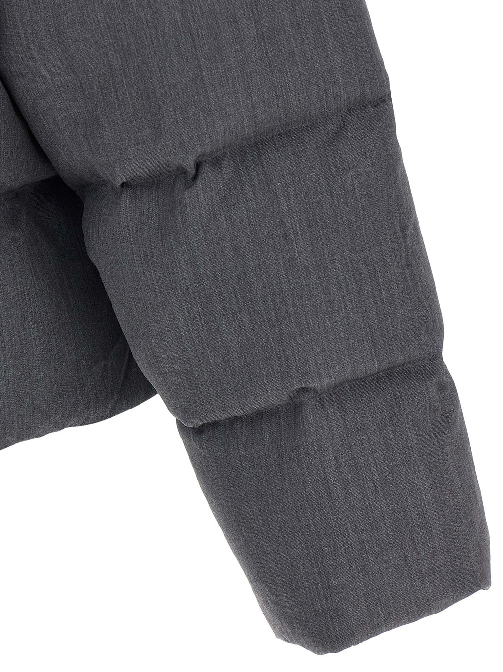 Gray Wool Full-Length Jacket