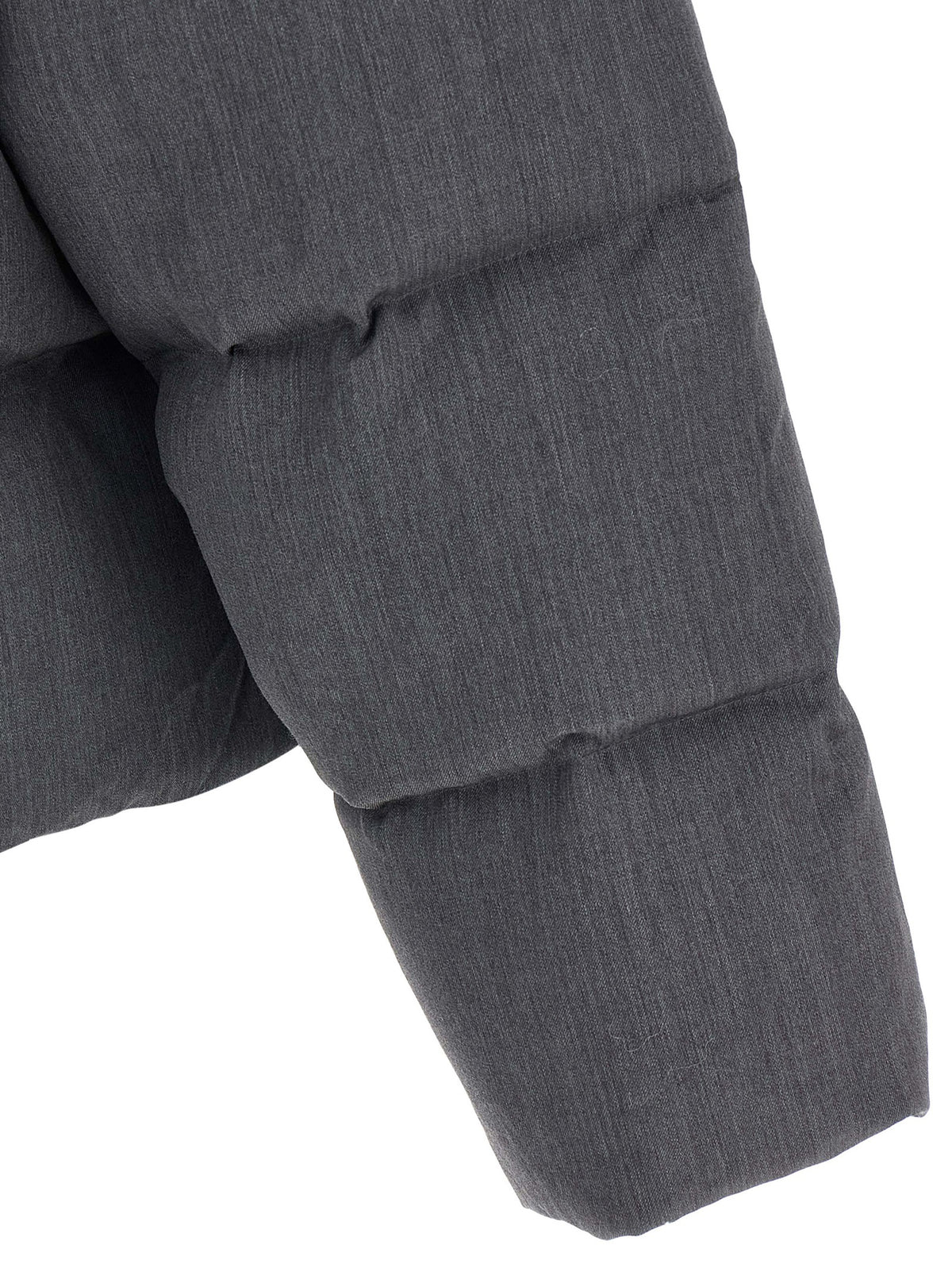 Gray Wool Full-Length Jacket
