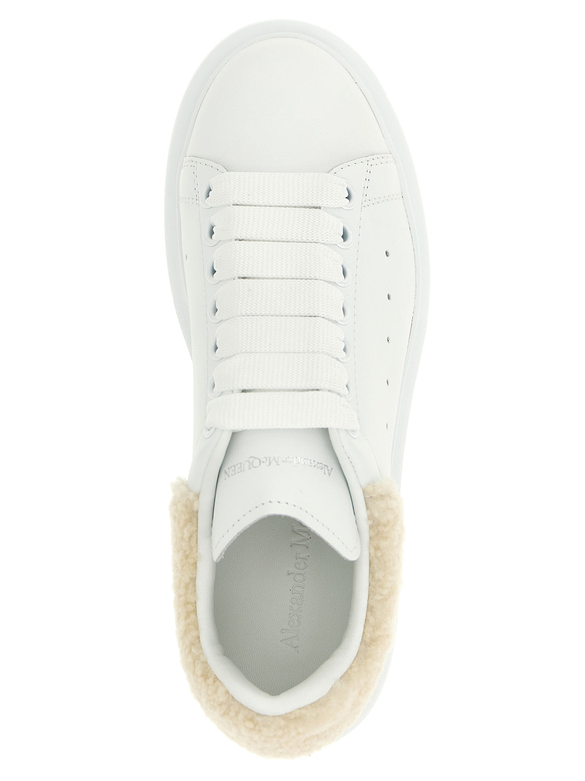 Beige Calfskin Chunky Sneakers