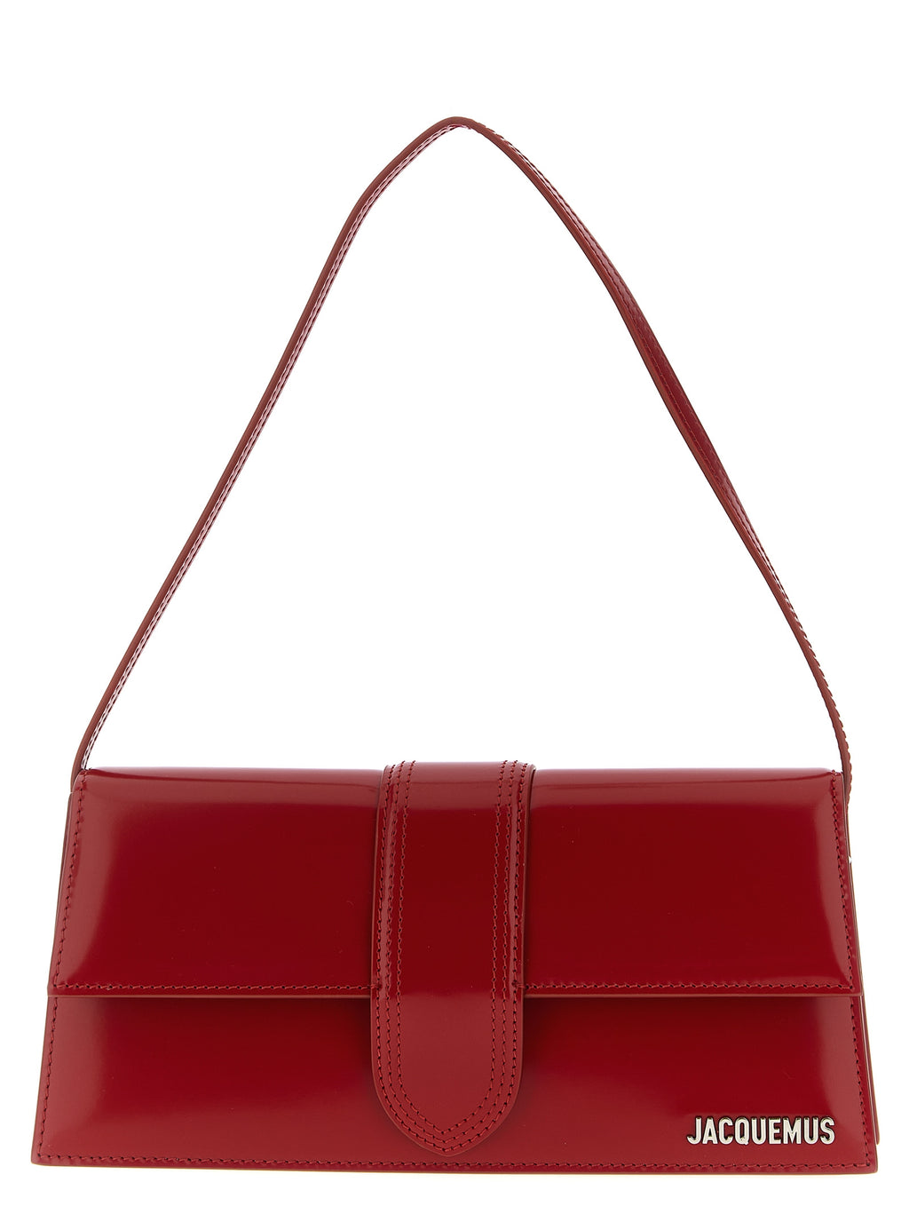 Red Calfskin Shoulder Bag