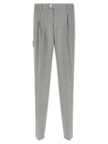 Gray Virgin Wool Dress Pants