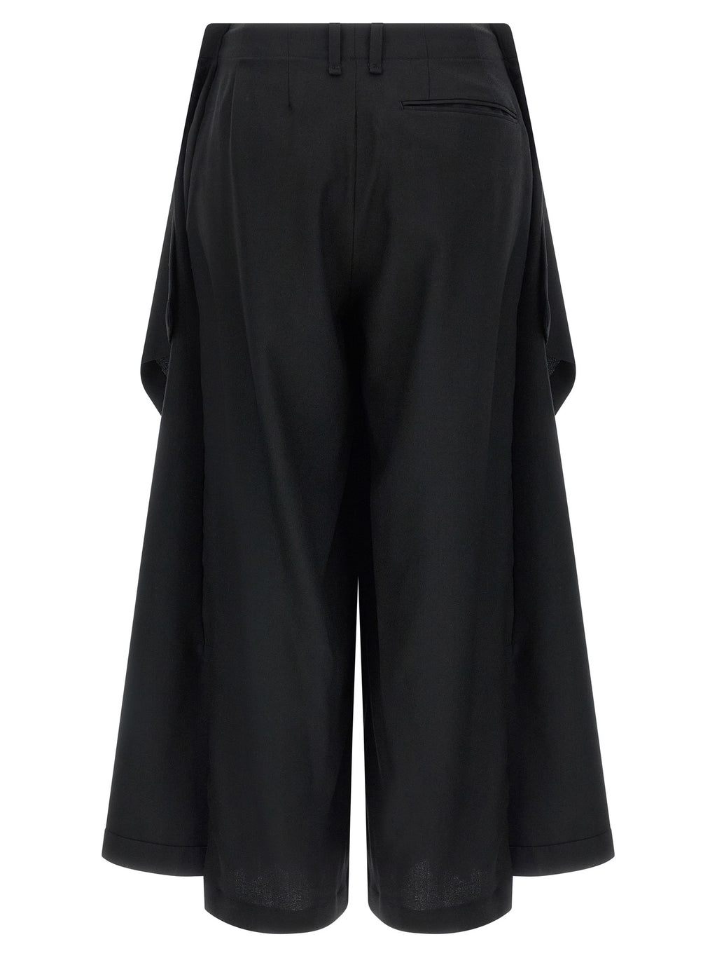 Black Wool Casual Pants