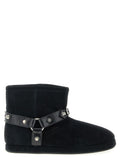 Black Calfskin Ankle Boots
