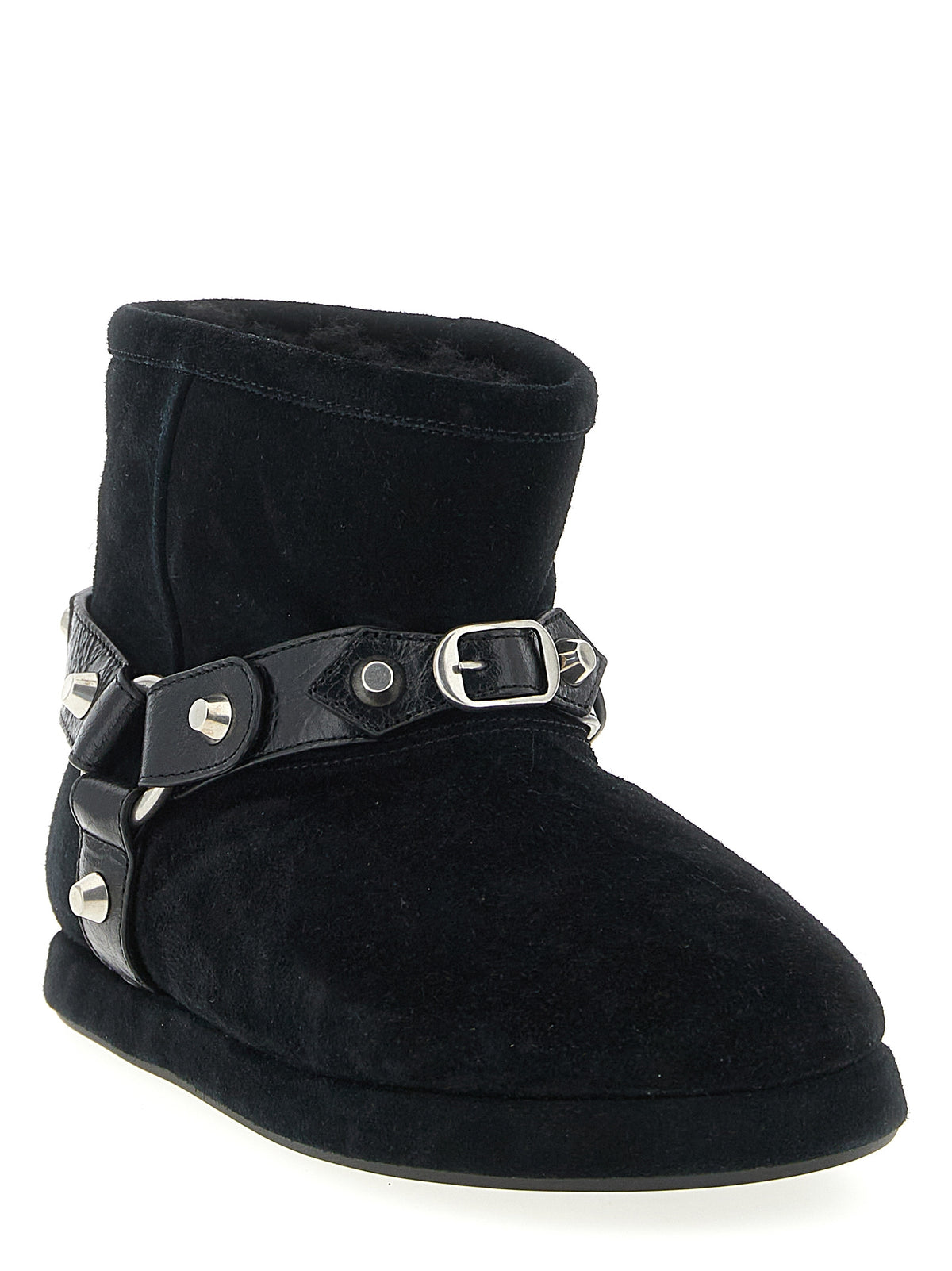 Black Calfskin Ankle Boots