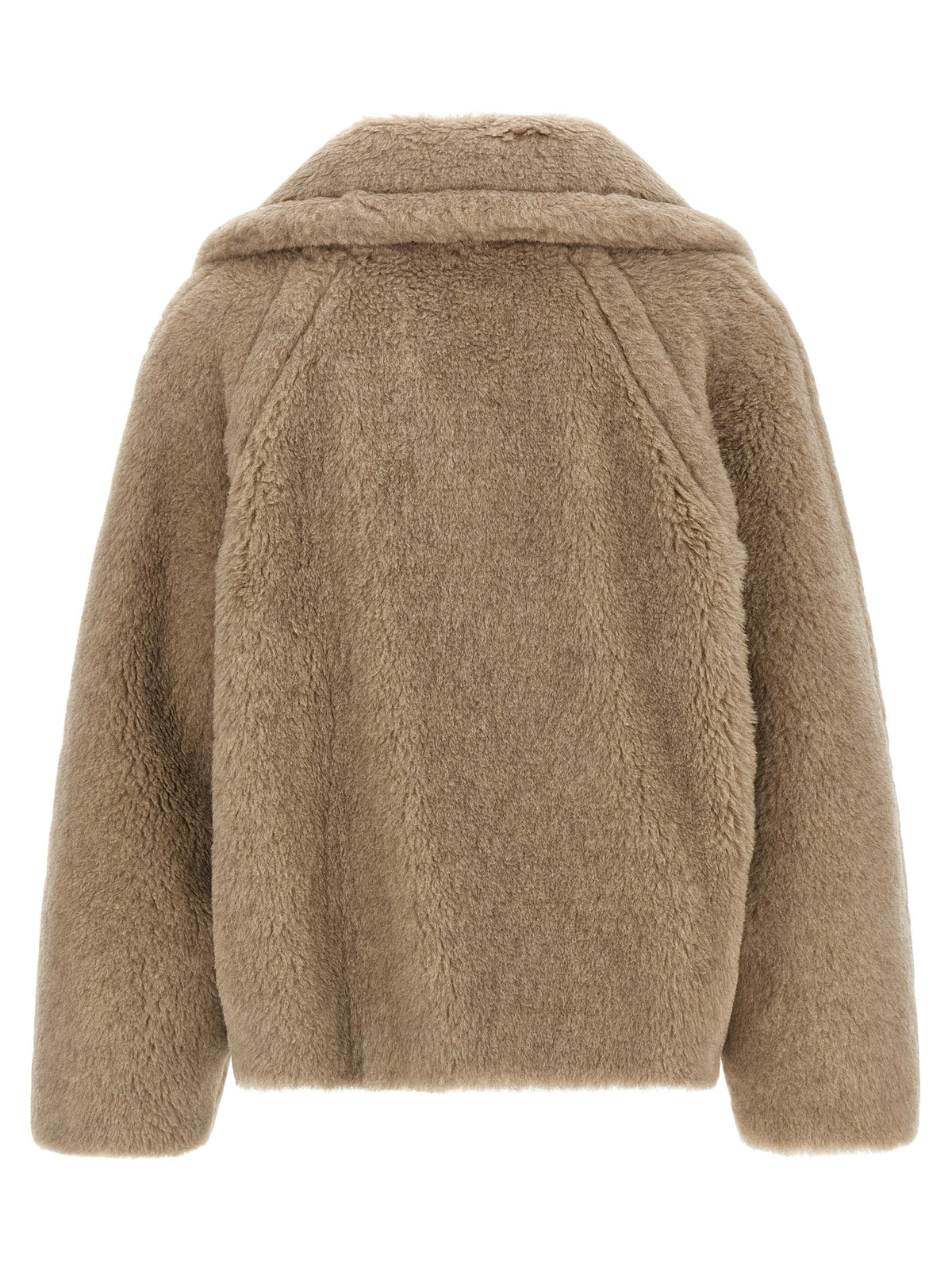 Beige Alpaca Leather Coat