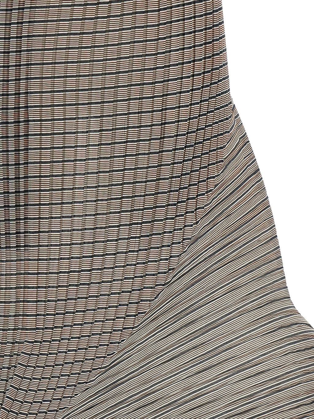 Brown Polyester Mini Skirt
