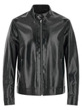 Blue Lamb Leather Leather Jacket