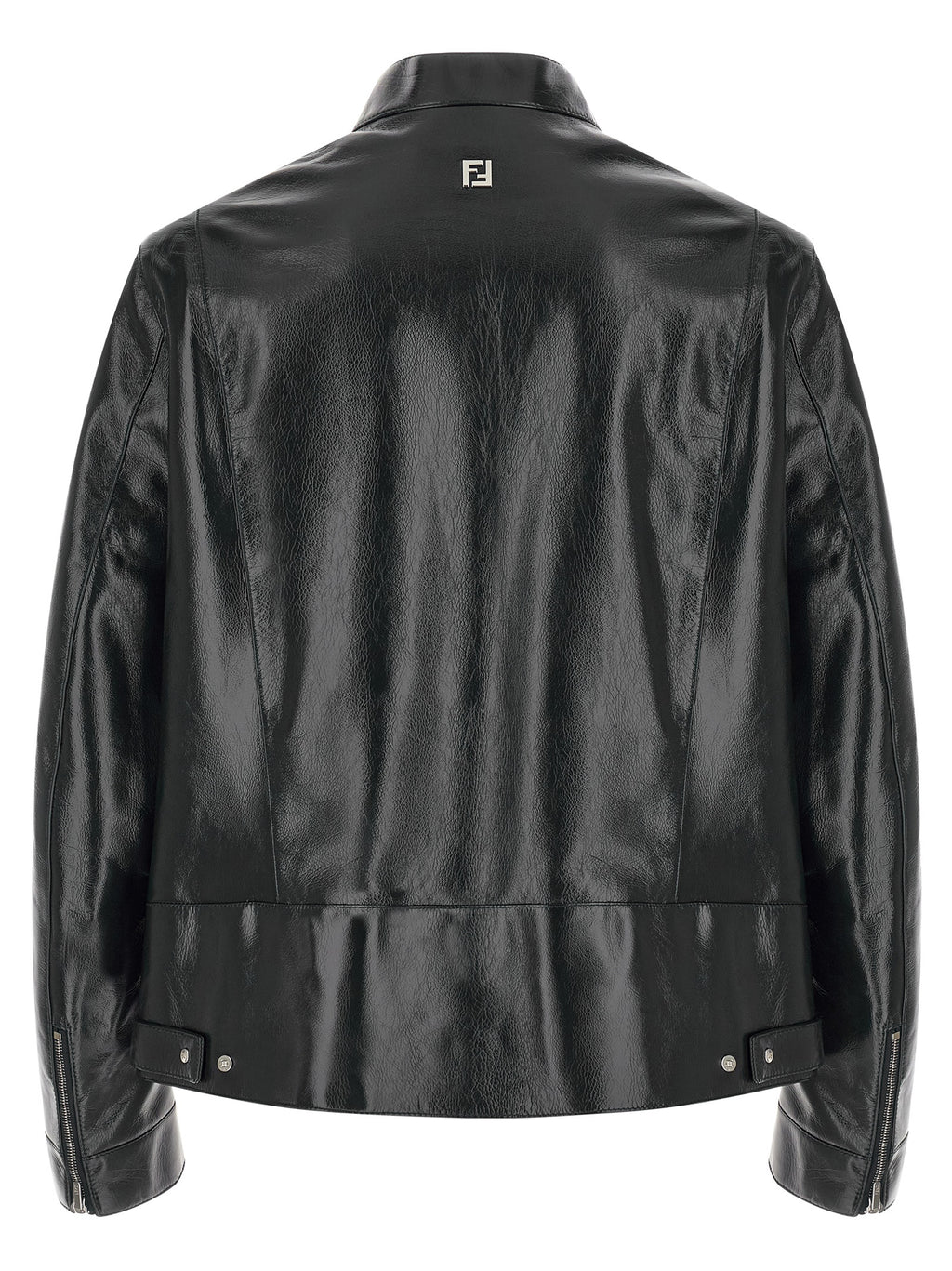 Blue Lamb Leather Leather Jacket