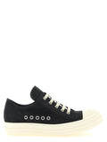 Black Calfskin Low Top Sneakers