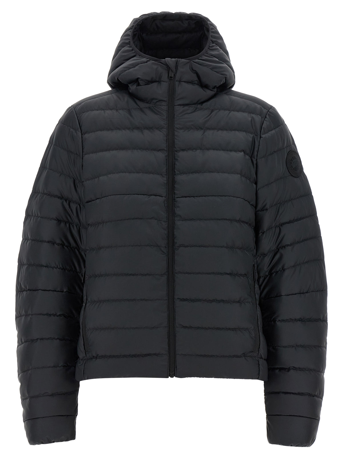 Black Polyamide Full-Length Jacket