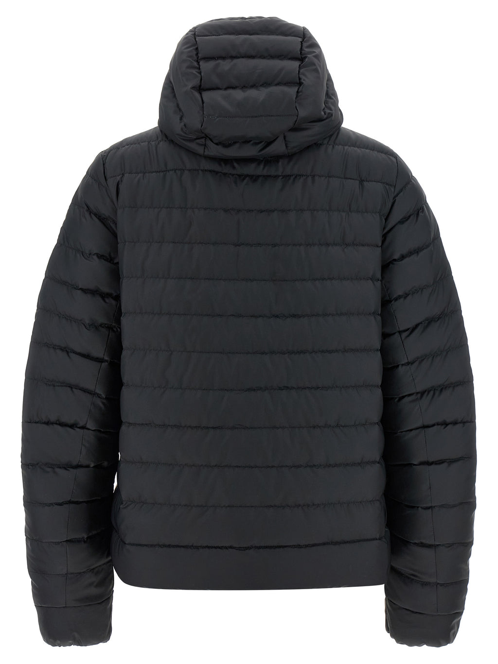 Black Polyamide Full-Length Jacket