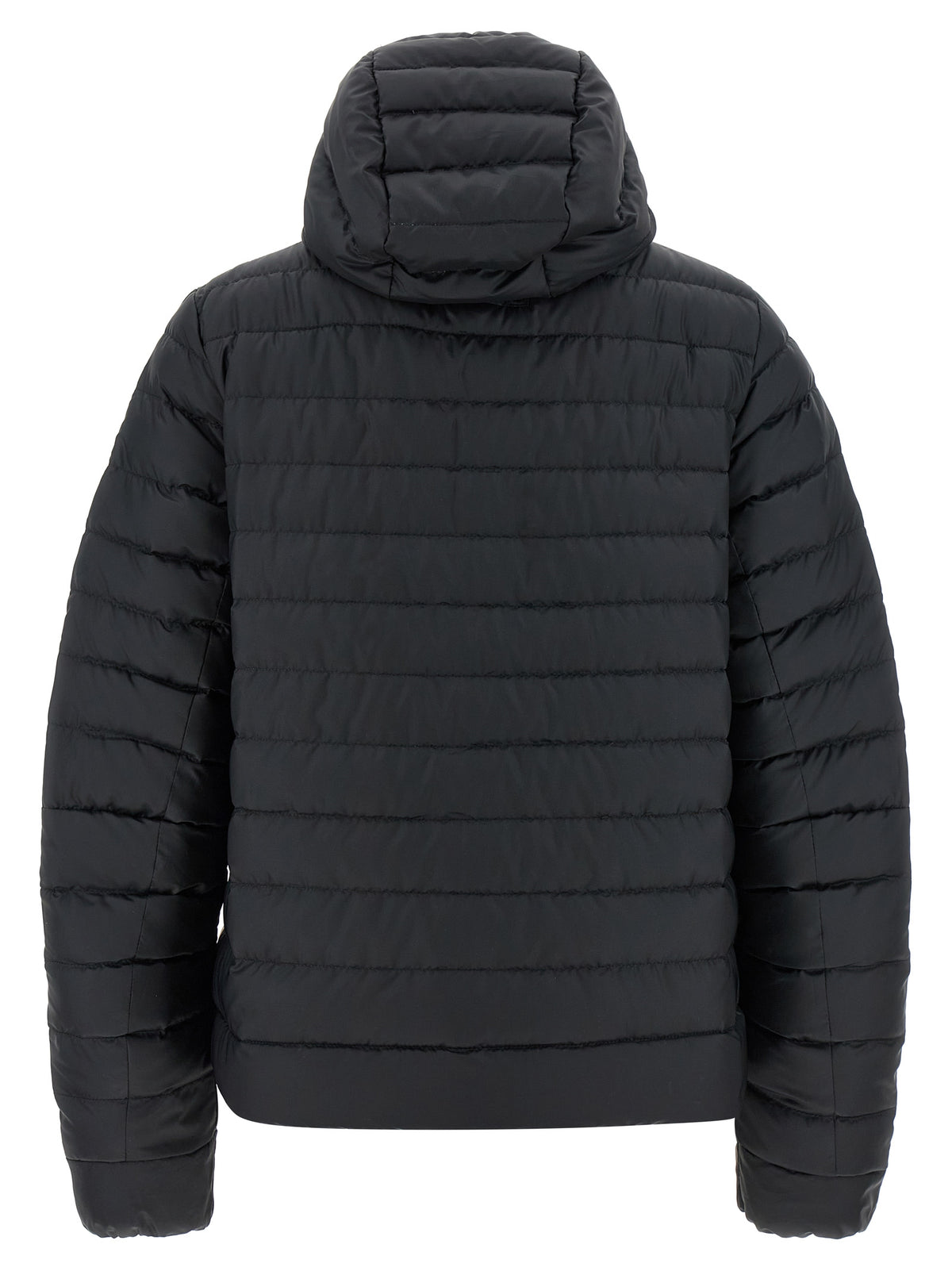 Black Polyamide Full-Length Jacket