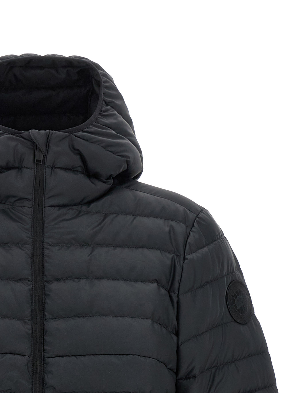 Black Polyamide Full-Length Jacket