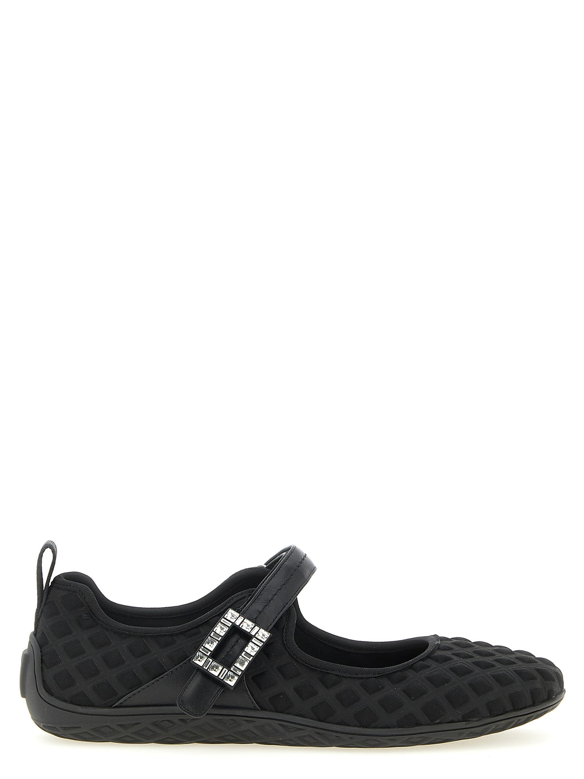 Black Polyamide Ballet Flats