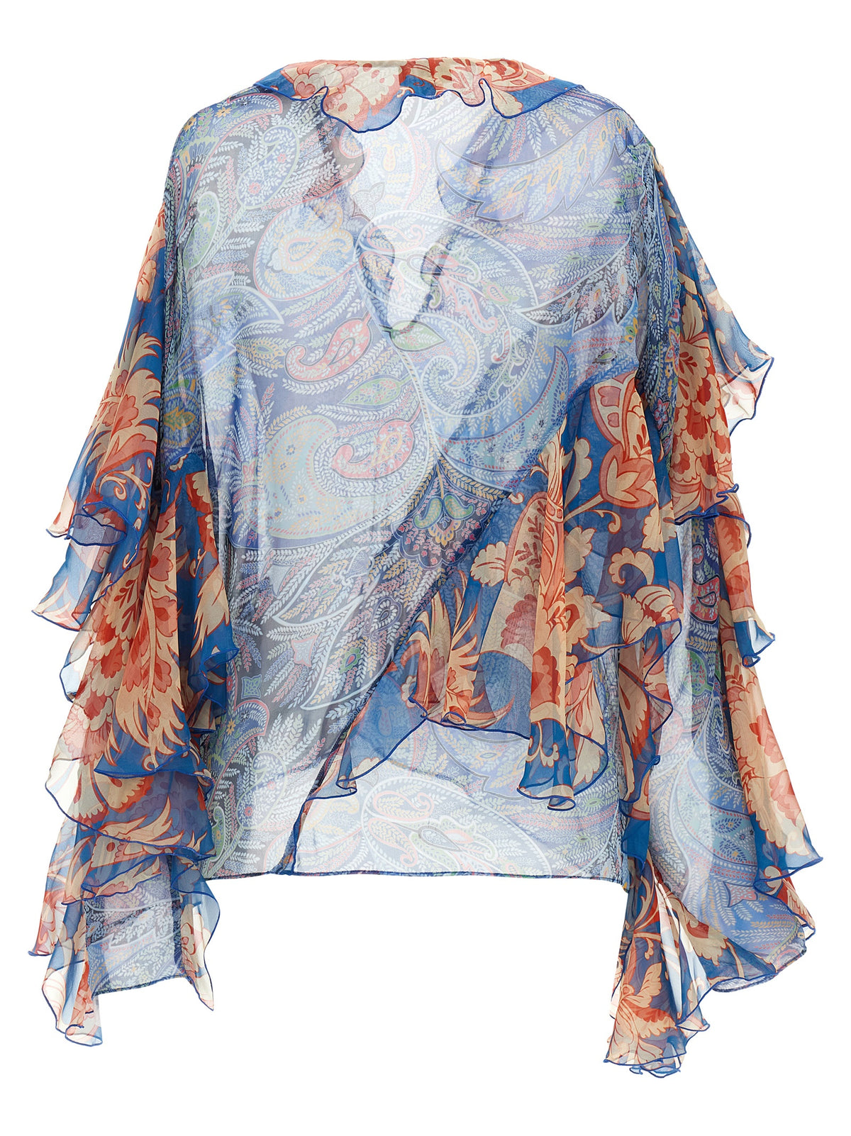 Blue Silk Blouse