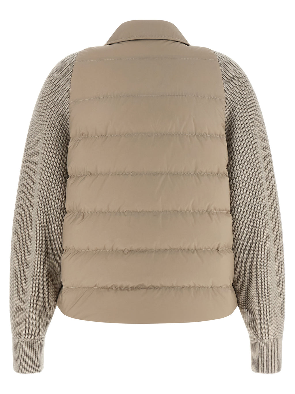 Beige Polyester Shell Jacket