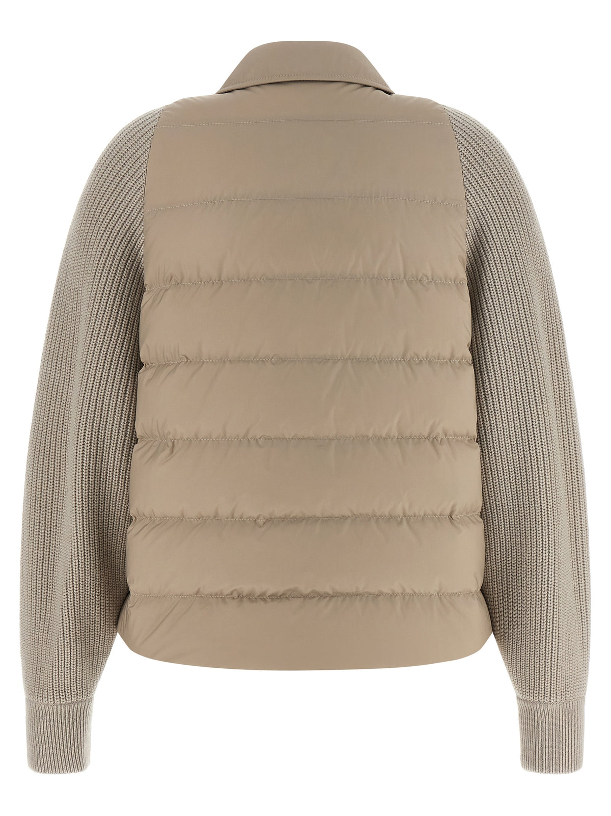 Beige Polyester Shell Jacket
