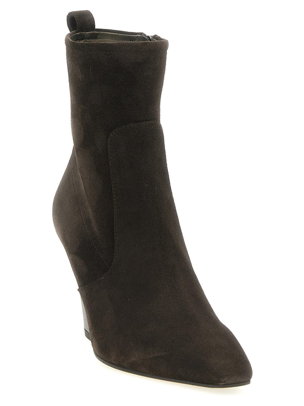 Brown Calfskin Ankle Boots