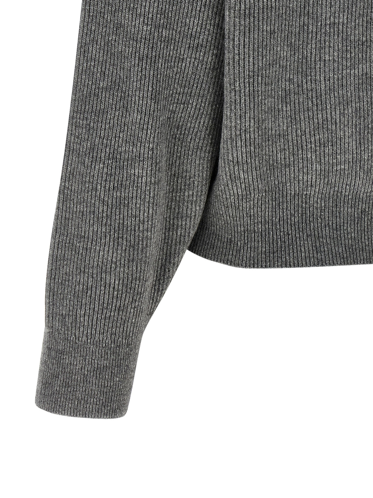 Gray Virgin Wool Cardigan