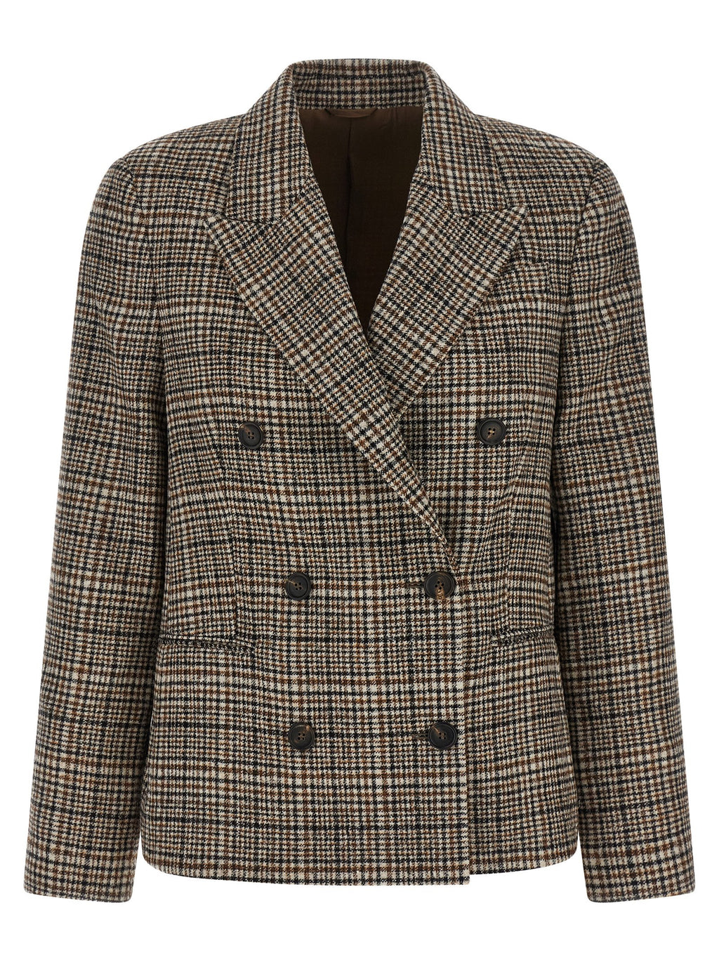 Beige Alpaca Leather Blazer