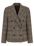 Beige Alpaca Leather Blazer