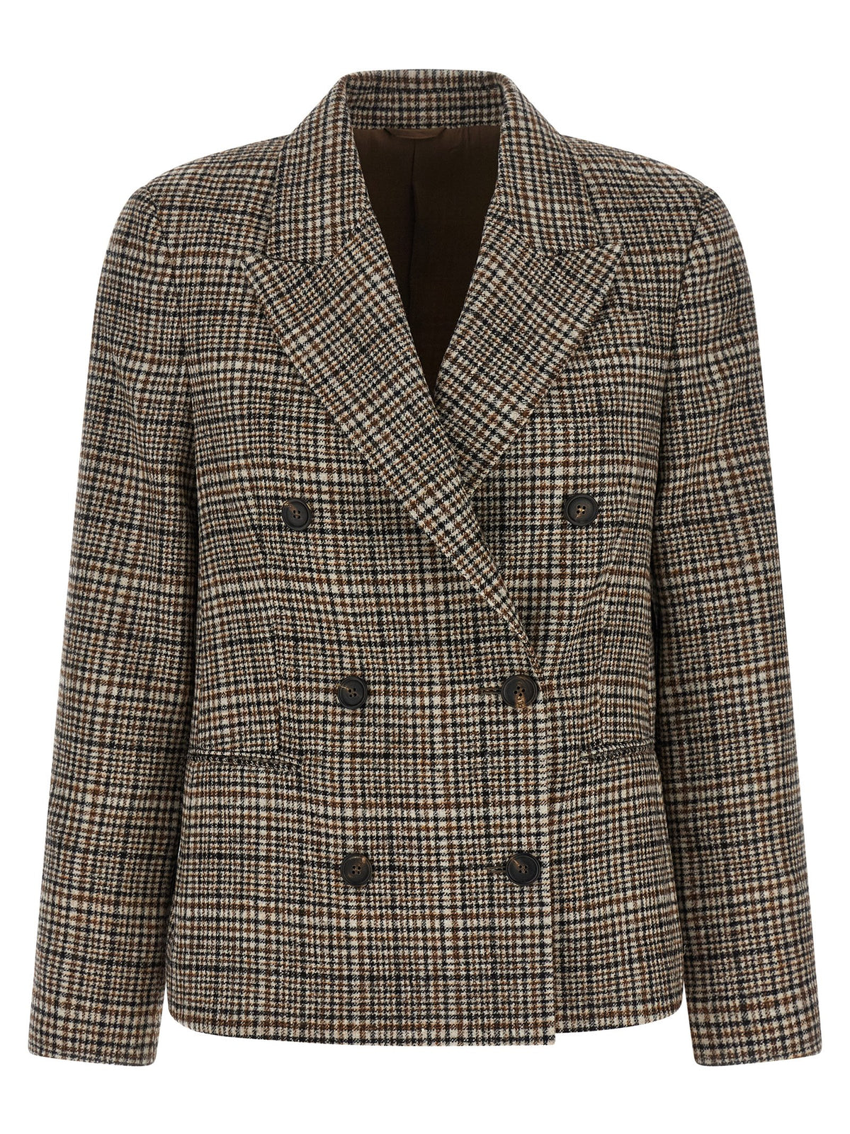 Beige Alpaca Leather Blazer