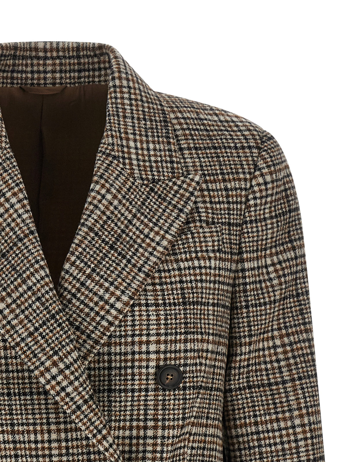 Beige Alpaca Leather Blazer