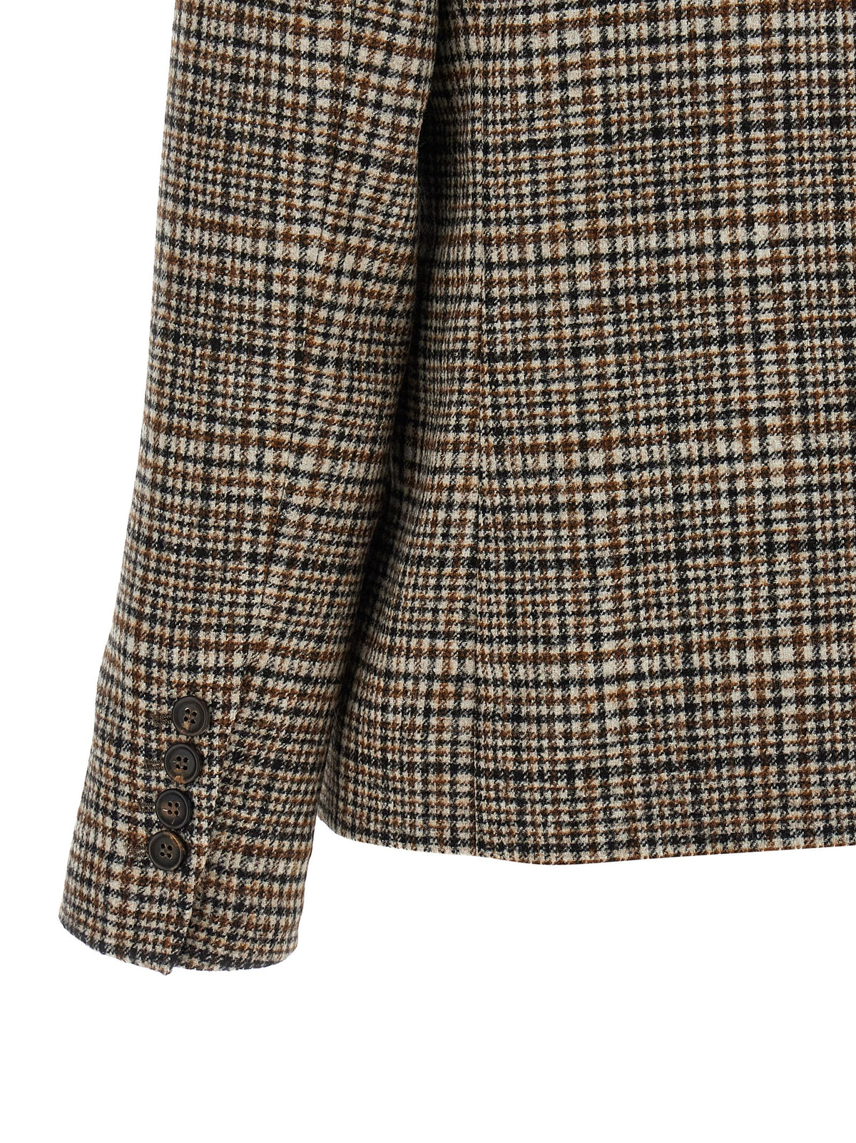 Beige Alpaca Leather Blazer